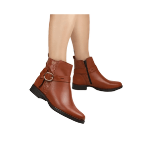 Bota Bottero Atanado Napoli Feminina Couro 361727 Caramelo