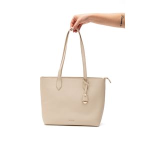 Bolsa Via Marte Shopper Grande Feminina B1-154-01 Off-White