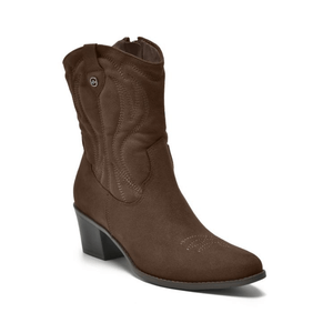 Bota Via Marte Western Feminina Cano Médio 090-010-01 Marrom