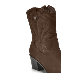 Bota Via Marte Western Feminina Cano Médio 090-010-01 Marrom