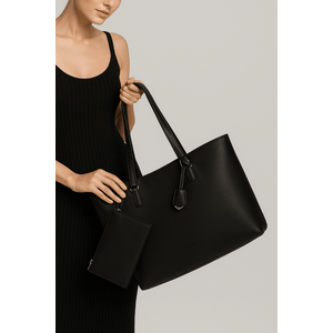 Bolsa Via Marte Shopper Grande Feminina B1-154-01 Preto
