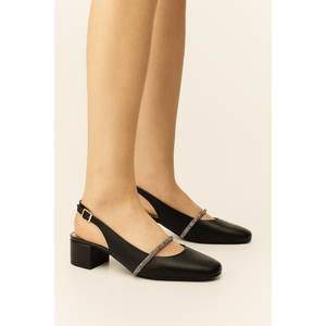 Sapato Beira Rio Salto Baixo Feminino Strass 4301.106 Preto