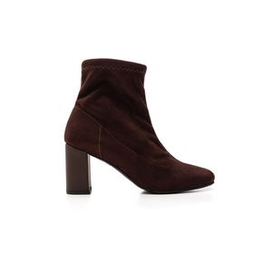 Bota Chá De Mel Cano Médio Feminina Suede Stretch 8439.88644 Marrom