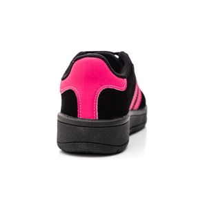 Tênis Via Vip Casual Juvenil Menina Camurça Vv4511f Preto