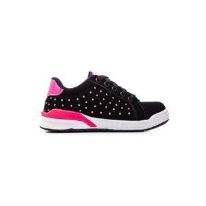 Tênis Via Vip Casual Juvenil Menina Nobuck Vv4017f Preto