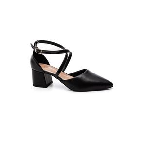 Sapato Chá De Mel Scarpin Feminino Salto Baixo 111471 Preto