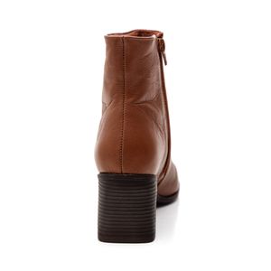 Bota Ankle Boot Via Marte 224-002-01 Caramelo