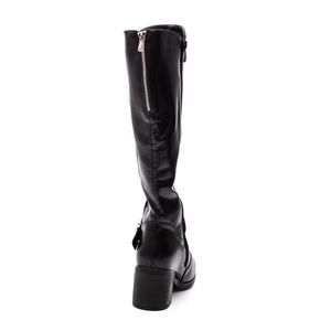 Bota Mooncity Montaria Feminina Salto Médio 73205 Preto