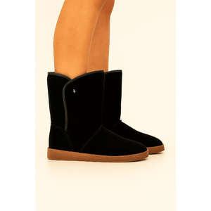 Bota Cravo E Canela Mila Camurção Toast Feminina 137316 Preto