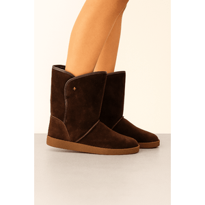 Bota Cravo E Canela Mila Camurção Toast Feminina 137316 Marrom
