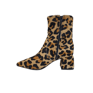 Bota Bottero Cano Médio Feminina Couro 362102-15 Animal Print