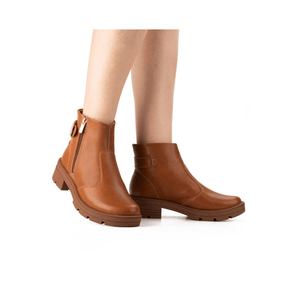 Bota Ankle Boot Dakota Da771-01 Caramelo