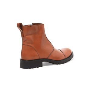 Bota Coturno Santa Lolla Couro Cano Baixo 0098.2877 Marrom
