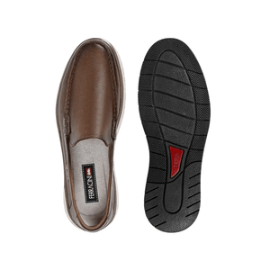 Sapato Ferracini Casual Masculino Mocassim 6989d Caramelo