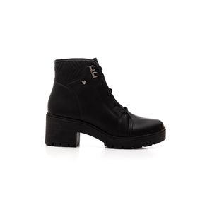 Bota Coturno Mississipi Feminina Salto Bloco Sola Tratorada Mc831-01 Preto