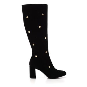 Bota Chá De Mel Cano Alto Feminina Esferas Napa 8439.88645 Preto