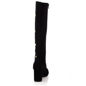 Bota Chá De Mel Cano Alto Feminina Esferas Napa 8439.88645 Preto