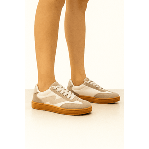 Tênis Chá De Mel Casual Feminino Elástico 10.005-03 Cinza