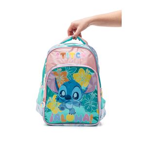Mochila De Costas Luxcel Stitch Disney Is42401sc Azul