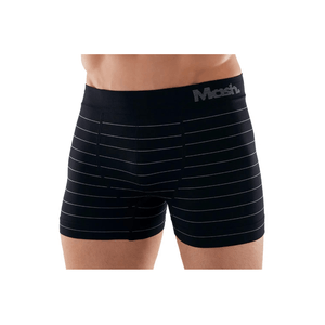 Kit 2 Cuecas Boxer Microfibra Mash Sem Costura 711.02 Preto