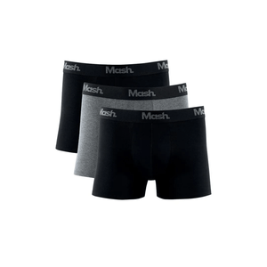 Kit 3 Cuecas Mash Boxer Masculina 110.16 Preto