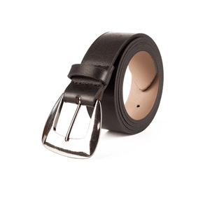 Cinto Dakota Em Couro Com Fivela Metalizada Ci006-01 Preto