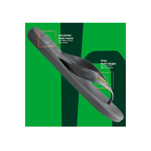 Chinelo Havaianas Top Max Comfort Masculino Cinza