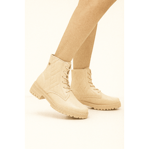 Bota Mississipi Coturno Feminino Tratorado Q8471 Off-White