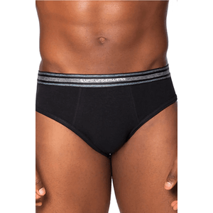 Cueca Slip Lupo 524-003 Algodão Preto