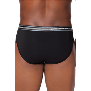 Cueca Slip Lupo 524-003 Algodão Preto