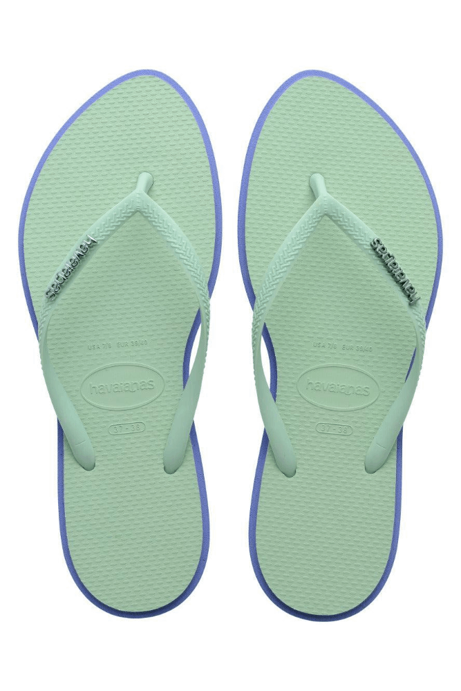 Chinelo De Dedo Havaianas Slim Point Verde