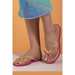 Chinelo De Dedo Havaianas Slim Point Salmao