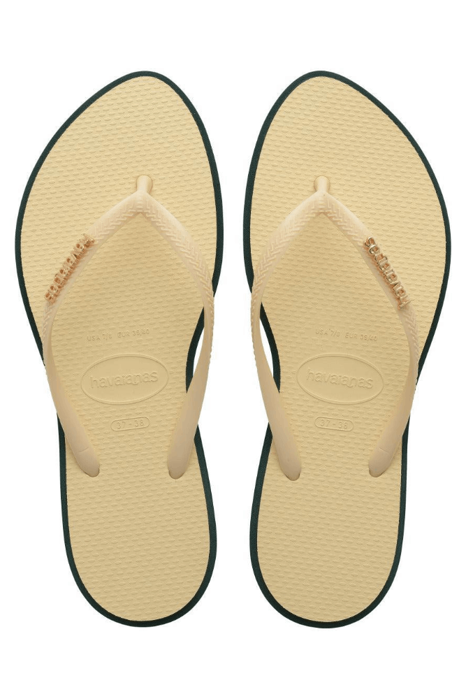 Chinelo De Dedo Havaianas Slim Point Amarelo