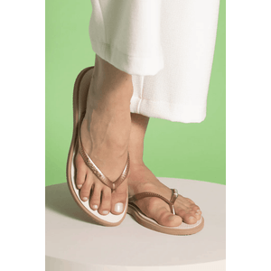 Chinelo De Dedo Havaianas Slim Point Ouro