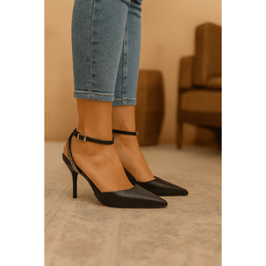 Sapato Beira Rio Salto Alto Feminino Bico Fino 4122.1490 Preto