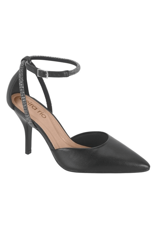 Sapato Beira Rio Salto Alto Feminino Bico Fino 4122.1490 Preto
