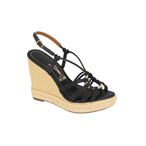 Sandália Vizzano Espadrille Feminina Anabela 6283.506 Preto
