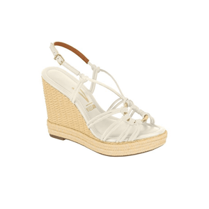 Sandália Vizzano Espadrille Feminina Anabela 6283.506 Off-White