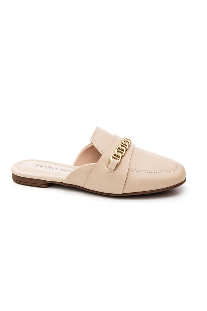 Sapatilha Beira Rio Mule Feminino Em Napa 4323.108 Off-White