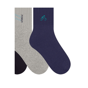 Kit 3 Meias Esportivas Selene Cano Curto Masculinas 4084 Sortido