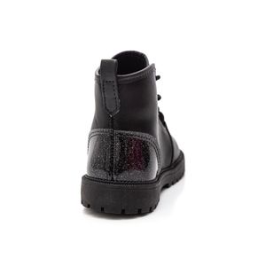 Bota Molekinha Coturno Infantil Menina Cadarço 2126.529 Preto