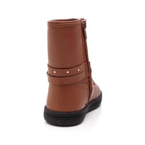 Bota Molekinha Infantil Menina 2127.219 Marrom