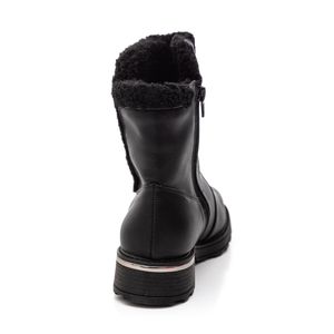 Bota Piccadilly Cano Médio Feminina Forrada 735034 Preto