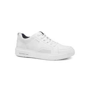O Tênis Pegada Casual Masculino Em Couro 111902-01 Branco