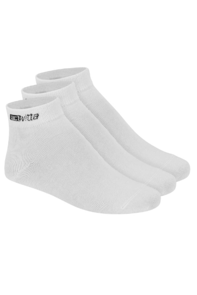Kit Actvitta 3 Pares De Meias  Cano Médio Algodão Unissex - 4999.4 Branco