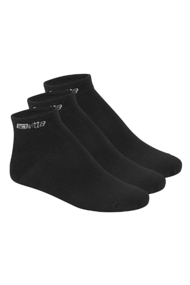 Kit Actvitta 3 Pares De Meias  Cano Médio Algodão Unissex - 4999.4 Preto
