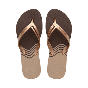 Chinelo Havaianas Elegance Print Marrom