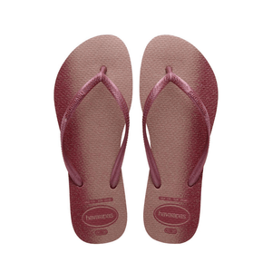 Chinelo De Dedo Havaianas Slim Gloss Rosa Escuro