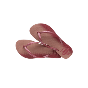 Chinelo De Dedo Havaianas Slim Gloss Rosa Escuro