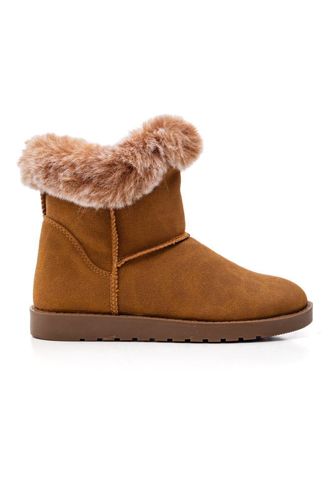Bota Mooncity Esquimo Juvenil Menina Cano Baixo 79804 Bege